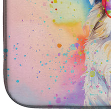 Load image into Gallery viewer, Great Pyrenees Hippie Dawg Dish Drying Mat