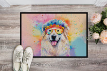 Load image into Gallery viewer, Great Pyrenees Hippie Dawg Doormat - 18X27 Indoor / Outdoor Rug | Made in USA