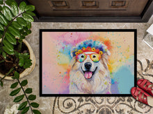 Load image into Gallery viewer, Great Pyrenees Hippie Dawg Doormat - 18X27 Indoor / Outdoor Rug | Made in USA
