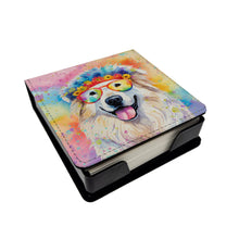 Load image into Gallery viewer, Great Pyrenees Hippie Dawg PU Leather Note Paper Holder