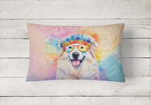 Load image into Gallery viewer, Great Pyrenees Hippie Dawg Fabric Decorative Pillow