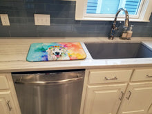 Load image into Gallery viewer, Great Pyrenees Hippie Dawg Dish Drying Mat