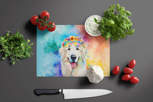 Load image into Gallery viewer, Great Pyrenees Hippie Dawg Glass Cutting Boards – Durable, Decorative Kitchen Art Large
