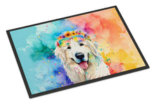 Load image into Gallery viewer, Great Pyrenees Hippie Dawg Doormat - 18X27 Indoor / Outdoor Rug | Made in USA
