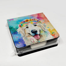 Load image into Gallery viewer, Great Pyrenees Hippie Dawg PU Leather Note Paper Holder