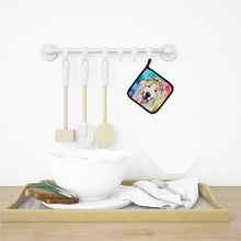 Load image into Gallery viewer, Great Pyrenees Hippie Dawg Pot Holders - Set of 2 Decorative Kitchen Helpers | Made in the USA