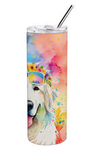 Load image into Gallery viewer, Great Pyrenees Hippie Dawg Stainless Steel Skinny Tumbler