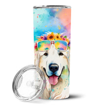 Load image into Gallery viewer, Great Pyrenees Hippie Dawg Stainless Steel Skinny Tumbler
