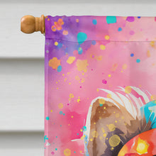 Load image into Gallery viewer, Keeshond Hippie Dawg House Flag