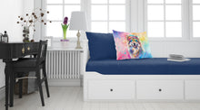 Load image into Gallery viewer, Keeshond Hippie Dawg Standard Pillowcase – Artistic Decorative Front, White Back