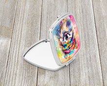 Load image into Gallery viewer, Keeshond Hippie Dawg Compact Mirror – Stylish Purse Mirror with Artistic Covers
