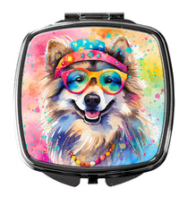 Load image into Gallery viewer, Keeshond Hippie Dawg Compact Mirror – Stylish Purse Mirror with Artistic Covers