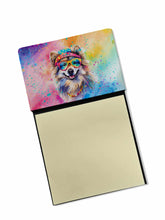 Load image into Gallery viewer, Keeshond Hippie Dawg Sticky Note Holder- Refiilable Desk Accessory Note Pad