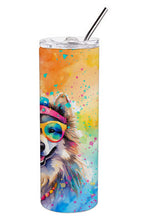 Load image into Gallery viewer, Keeshond Hippie Dawg Stainless Steel Skinny Tumbler