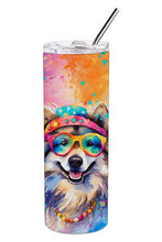 Load image into Gallery viewer, Keeshond Hippie Dawg Stainless Steel Skinny Tumbler