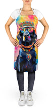 Load image into Gallery viewer, Black Labrador Hippie Dawg Apron – Artist-Designed Kitchen, BBQ &amp; Craft Apron
