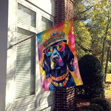 Load image into Gallery viewer, Black Labrador Hippie Dawg House Flag