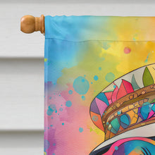 Load image into Gallery viewer, Black Labrador Hippie Dawg House Flag