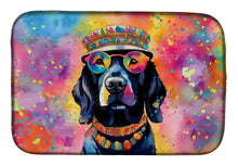 Load image into Gallery viewer, Black Labrador Hippie Dawg Dish Drying Mat