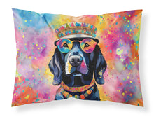 Load image into Gallery viewer, Black Labrador Hippie Dawg Standard Pillowcase – Artistic Decorative Front, White Back