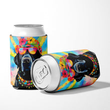Load image into Gallery viewer, Black Labrador Hippie Dawg Can or Bottle Hugger