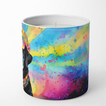 Load image into Gallery viewer, Black Labrador Hippie Dawg Decorative Soy Candle