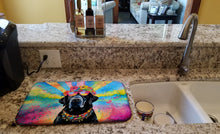 Load image into Gallery viewer, Black Labrador Hippie Dawg Dish Drying Mat