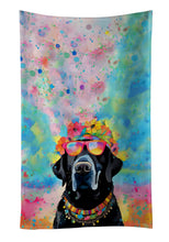 Load image into Gallery viewer, Black Labrador Hippie Dawg Kitchen Towel
