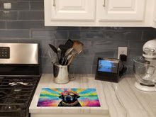 Load image into Gallery viewer, Black Labrador Hippie Dawg Glass Cutting Boards – Durable, Decorative Kitchen Art Large