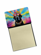 Load image into Gallery viewer, Black Labrador Hippie Dawg Sticky Note Holder- Refiilable Desk Accessory Note Pad