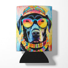 Load image into Gallery viewer, Black Labrador Hippie Dawg Can or Bottle Hugger