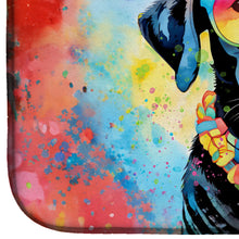 Load image into Gallery viewer, Black Labrador Hippie Dawg Dish Drying Mat
