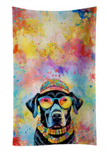 Load image into Gallery viewer, Black Labrador Hippie Dawg Kitchen Towel