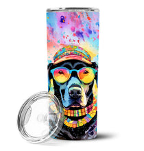 Load image into Gallery viewer, Black Labrador Hippie Dawg Stainless Steel Skinny Tumbler