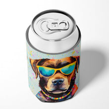 Load image into Gallery viewer, Chocolate Labrador Hippie Dawg Can or Bottle Hugger