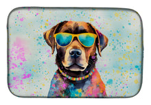 Load image into Gallery viewer, Chocolate Labrador Hippie Dawg Dish Drying Mat