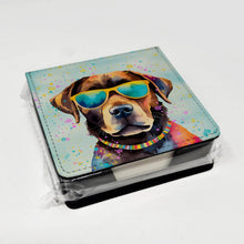 Load image into Gallery viewer, Chocolate Labrador Hippie Dawg PU Leather Note Paper Holder