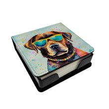 Load image into Gallery viewer, Chocolate Labrador Hippie Dawg PU Leather Note Paper Holder