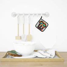 Load image into Gallery viewer, Chocolate Labrador Hippie Dawg Pot Holders - Set of 2 Decorative Kitchen Helpers | Made in the USA