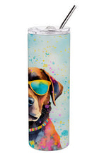 Load image into Gallery viewer, Chocolate Labrador Hippie Dawg Stainless Steel Skinny Tumbler