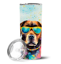 Load image into Gallery viewer, Chocolate Labrador Hippie Dawg Stainless Steel Skinny Tumbler