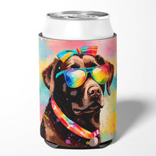 Load image into Gallery viewer, Chocolate Labrador Hippie Dawg Can or Bottle Hugger