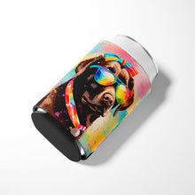 Load image into Gallery viewer, Chocolate Labrador Hippie Dawg Can or Bottle Hugger