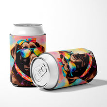 Load image into Gallery viewer, Chocolate Labrador Hippie Dawg Can or Bottle Hugger