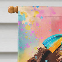 Load image into Gallery viewer, Chocolate Labrador Hippie Dawg House Flag