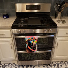 Load image into Gallery viewer, Chocolate Labrador Hippie Dawg Kitchen Towel