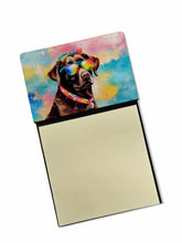 Load image into Gallery viewer, Chocolate Labrador Hippie Dawg Sticky Note Holder- Refiilable Desk Accessory Note Pad