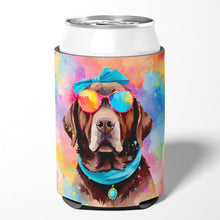 Load image into Gallery viewer, Chocolate Labrador Hippie Dawg Can or Bottle Hugger