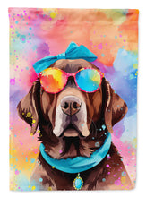 Load image into Gallery viewer, Chocolate Labrador Hippie Dawg House Flag
