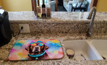 Load image into Gallery viewer, Chocolate Labrador Hippie Dawg Dish Drying Mat